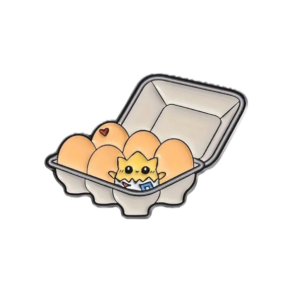 Pokémon Togepi egg carton cute kawaii enamel pin - Picture 1 of 2